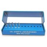 Veterinary bur Set #6 Kit (R.A. carbides) w/alum bur block