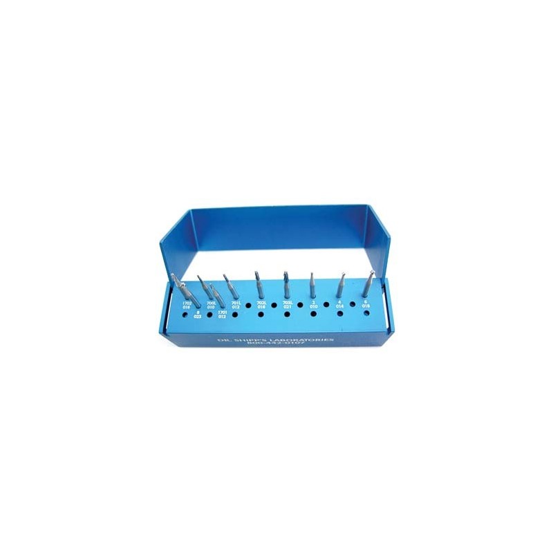 Veterinary bur Set #2 Kit(F.G. Surgical carbides) w/alum bur blo