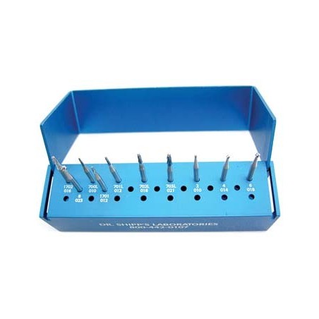 Veterinary bur Set #2 Kit(F.G. Surgical carbides) w/alum bur blo
