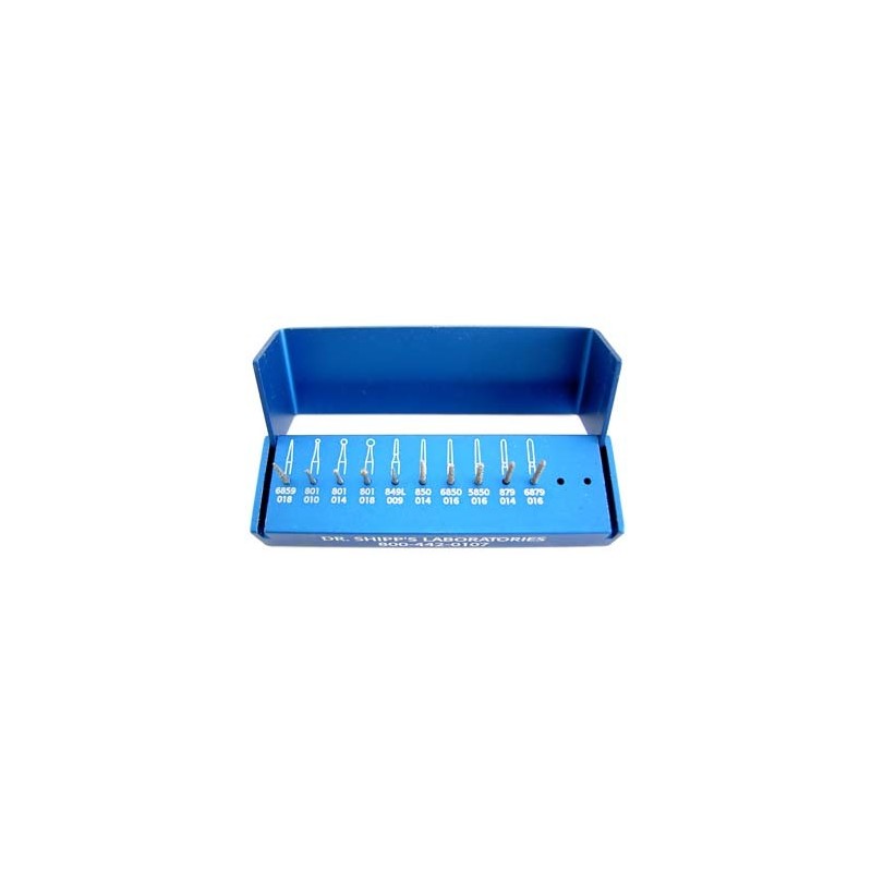 Veterinary bur Set #4 Kit(F.G. Cutting diamond) w/alum bur block