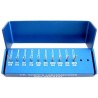 Veterinary bur Set #4 Kit(F.G. Cutting diamond) w/alum bur block