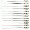 H-Files (60mm) Set of  18 assorted (15 - 140, 1 ea.)