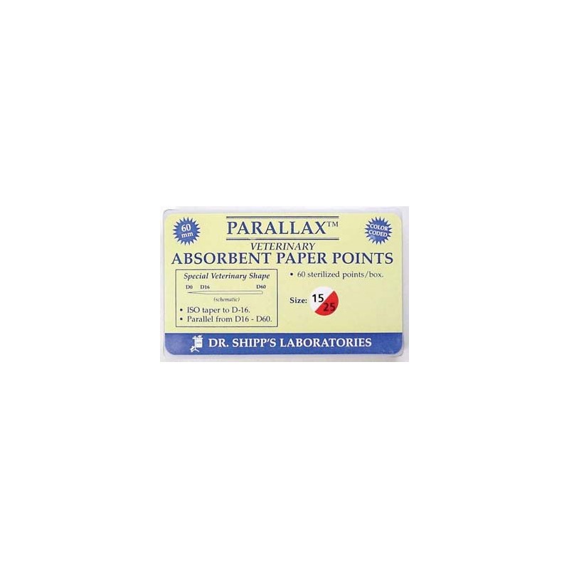 Parallax paper point 60mm Set (#15-#140) 20 ea sz