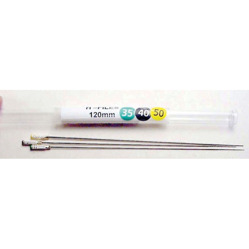 H-Files (120mm) 30mm working length  (#35, 40, 50) (3/pk.)