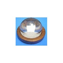 Medi Magnifier 90mm. (4x) + Wood base(walnut)