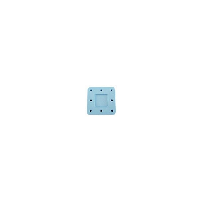 Magnetic bur block - sq. blue (holds 8 FG - RA or HP burs)