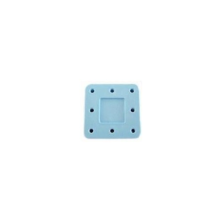 Magnetic bur block - sq. blue (holds 8 FG - RA or HP burs)