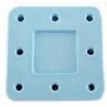 Magnetic bur block - sq. blue (holds 8 FG - RA or HP burs)