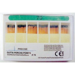 Gutta Percha Points (28mm) color coded #70