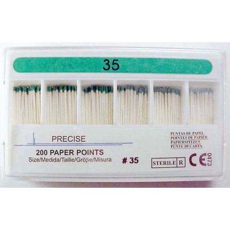 Paper point refills - 28 mm color coded #35
