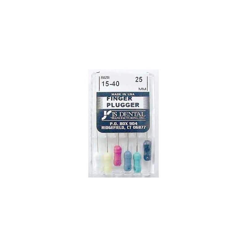 Finger pluggers - assorted 25mm  (set of 6)