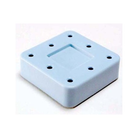 Magnetic bur block & lid, small, (blue) (hol 8 FG | RA)