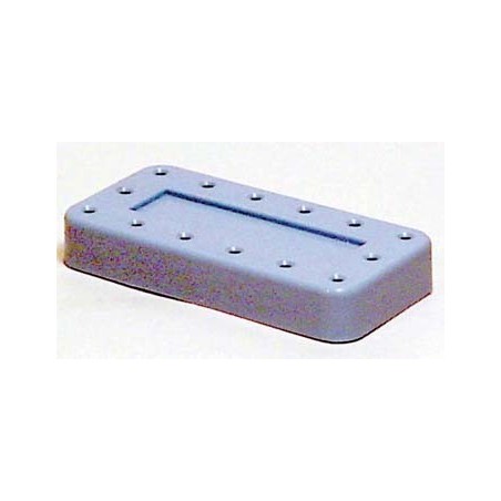 Magnetic bur block & lid - large -  (blue) (holds 14 FG | RA)