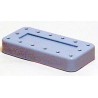 Magnetic bur block & lid - large -  (blue) (holds 14 FG | RA)