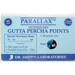 Parallax gutta percha 60mm Set (#30 #35 #40) 20 ea sz