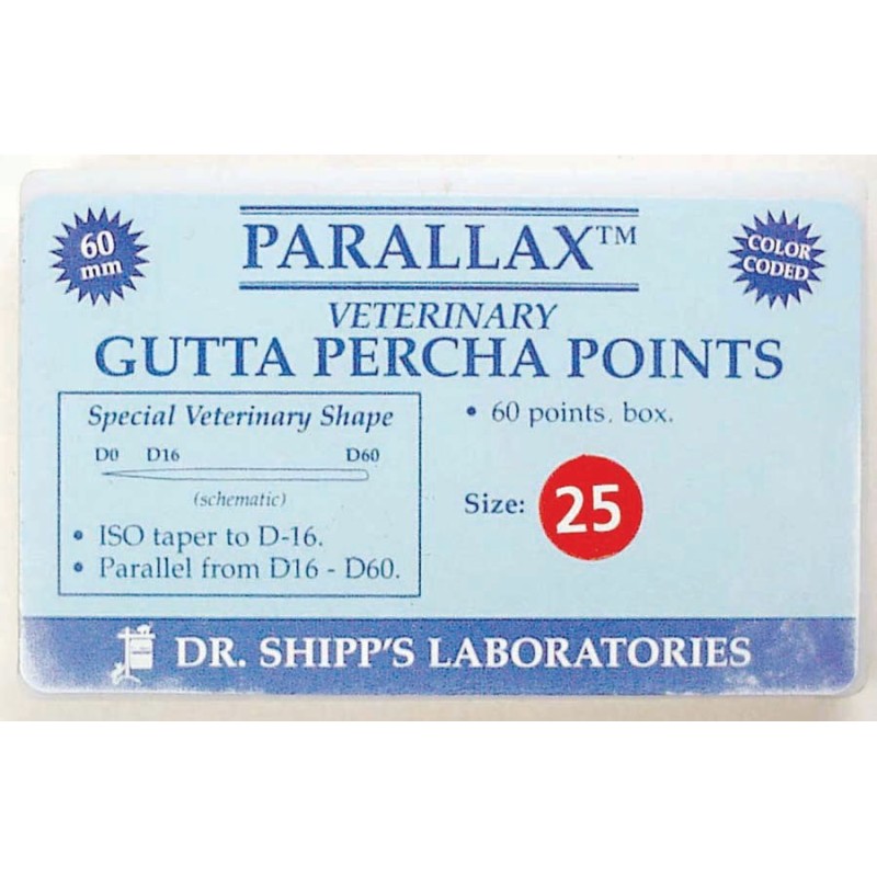 Parallax gutta percha refill 60's - 60mm #25