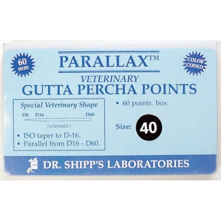 Parallax gutta percha refill 60's - 60mm #40