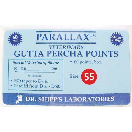 Parallax gutta percha refill 60's - 60mm #55