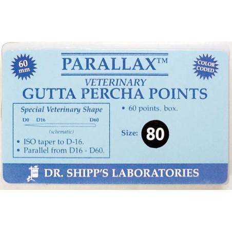 Parallax gutta percha refill 60's - 60mm #80