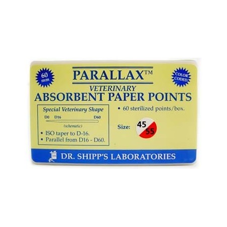 Parallax paper point 60mm Set (#45 #50 #55) 20 ea sz