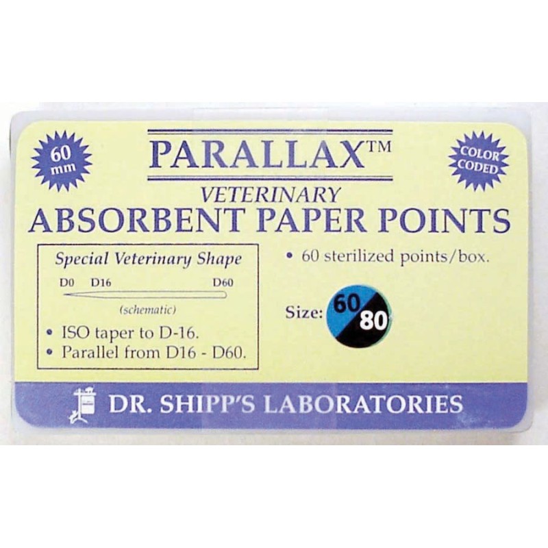 Parallax paper point 60mm Set (#60 #70 #80) 20 ea sz