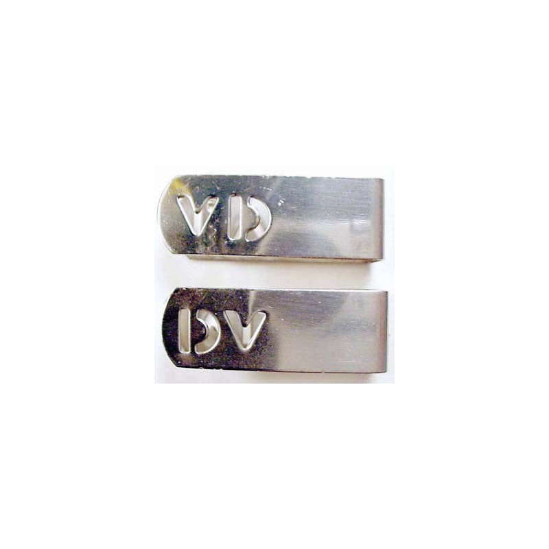 X-Ray film marker clips (SS) - VD/DV
