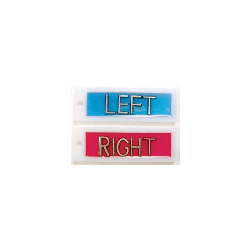 X-Ray film markers 'Left' and 'Right' (2/Set)