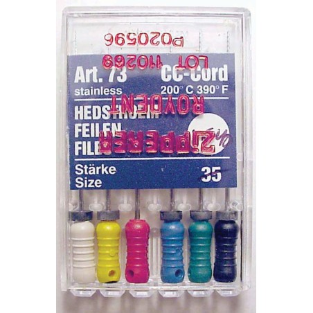 H-Files assorted (31 mm)(15-40-1 ea.) (6 pk.)