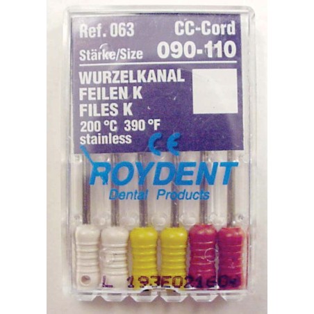 K-Files assorted (21 mm)(90-110, 2 ea.) (6 pk.)