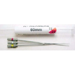 K-Reamers (60mm) assorted (#15, 20, 25) (3/pk.)