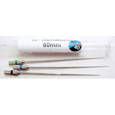 K-Reamers (60mm) assorted (#30, 35, 40) (3/pk.)
