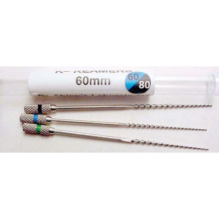 K-Reamers (60mm) assorted (#60, 70, 80) (3/pk.)