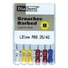 Barbed broaches - assorted - 21mm (set of 6)