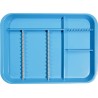 Set-up tray - divided (blue)